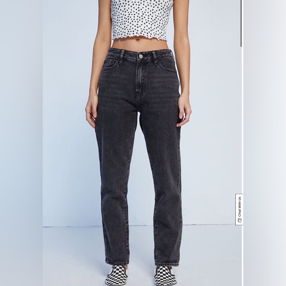 Pacsun 25‎ Black Straight Mom Jeans